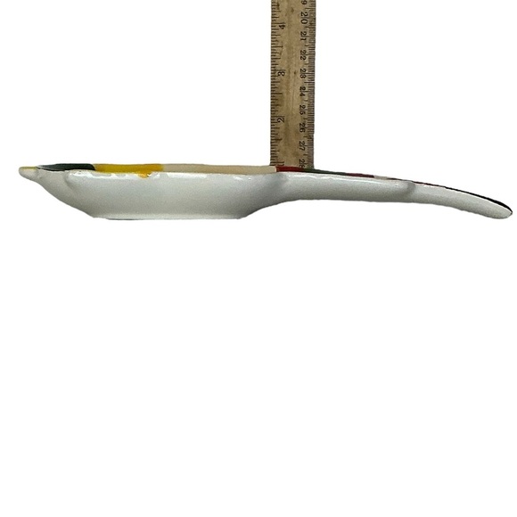 Nutcracker Spoon Rest Hand Painted Ceramic Holiday Christmas Kitchen Decor - Picture 4 of 16